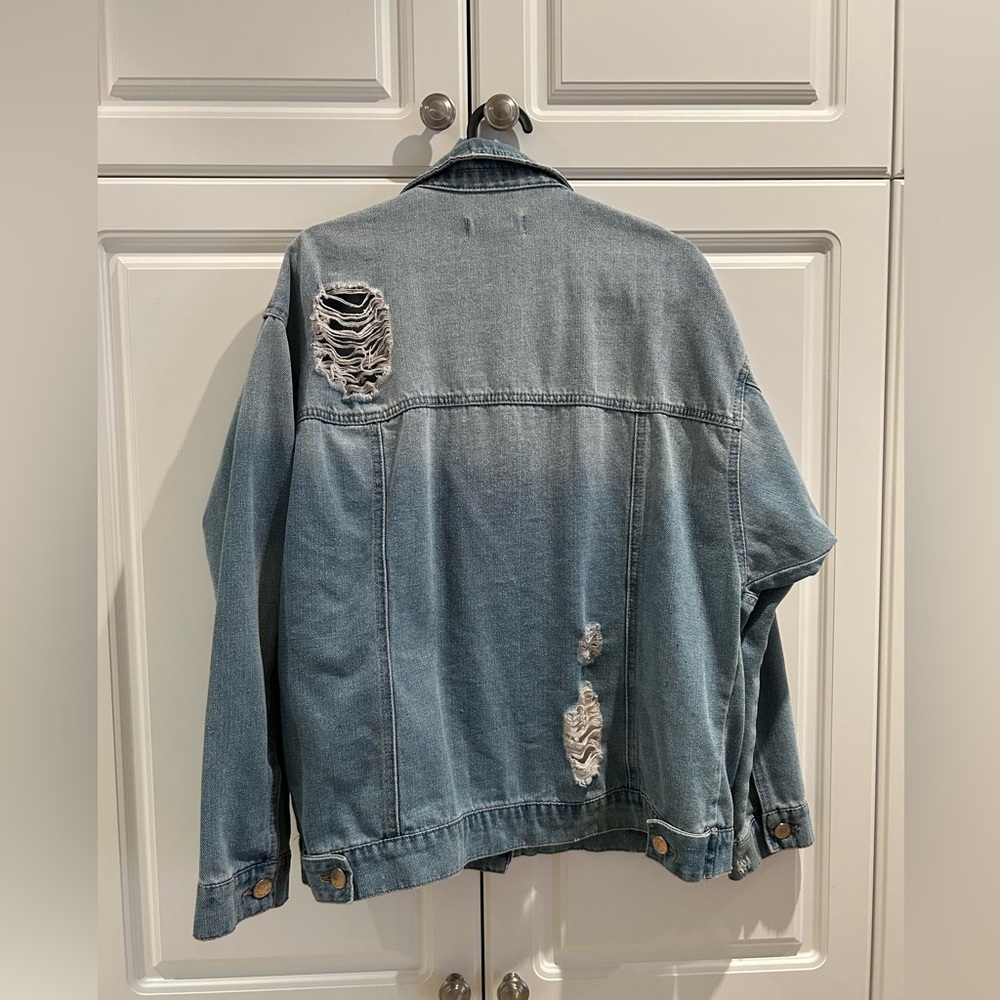 Ladies Jean Jacket Size Medium In Great Condition - Picture 4 of 4